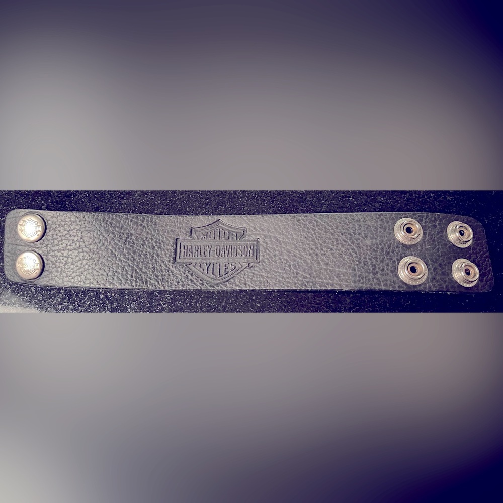 Harley Davidson leather bracelet